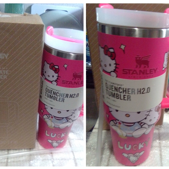 Stanley White and Red Travel Mug - Picture 8 of 8